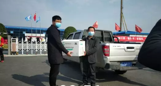 教體新區熱心捐贈口罩，萬焱建設定不負工期！